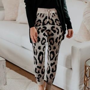 VICI L leopard / cheetah joggers. NEVER WORN